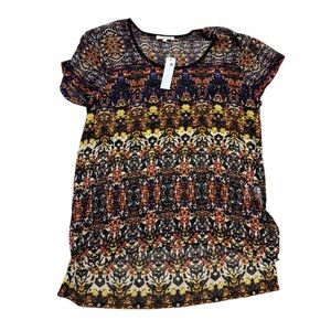 👚 Lamade Multicolor Scoop Neck Tunic Top NWT‎ Small 👚